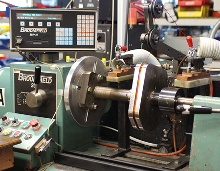 In-house winding tooling employing Broomfield Coil Winding equipment