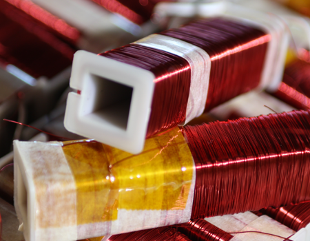 Bobbin coil with insulation