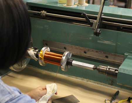 Fine wire winding application.